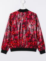 Thumbnail for your product : Kenzo Kids jungle patterned bomber jacket