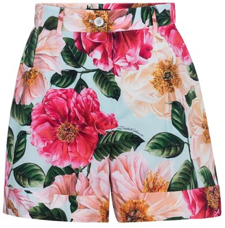 Dolce & Gabbana Floral cotton shorts
