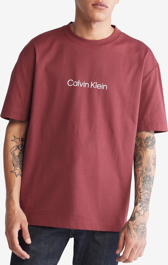 Calvin Klein Men's Red Shirts | ShopStyle