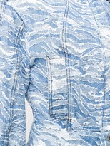 Thumbnail for your product : Just Cavalli Camouflage-Jacquard Denim Bomber Jacket