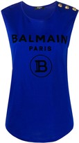 Thumbnail for your product : Balmain Logo Print Tank Top