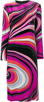 Emilio Pucci abstract print midi dress