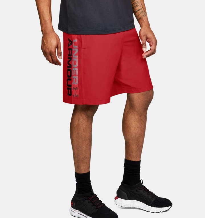 red under armour shorts mens