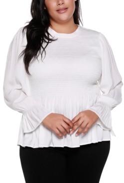 black & white peplum top