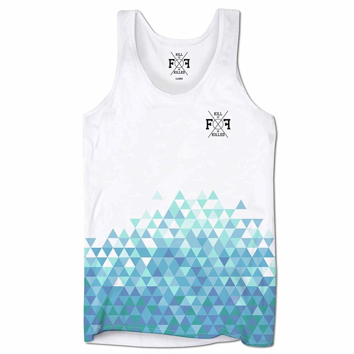 Bang Tidy Clothing Holiday Vests for Men Geometry Triangle Summer