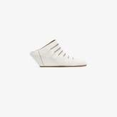 Thumbnail for your product : Rick Owens white rick ruhlmann 45 leather mules