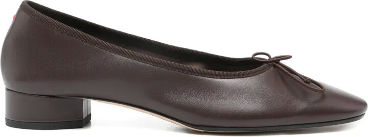 AEYDĒ Onda nappa leather ballerina