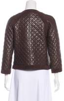 Thumbnail for your product : Tory Burch Leather Quilted Jacket