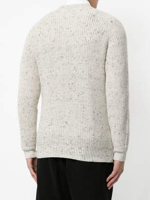 GUILD PRIME flecked ribbed sweater