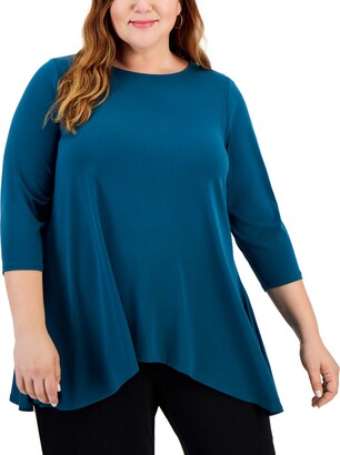JM Collection Plus Size Eva Expression Utility Top, Created for