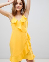 Thumbnail for your product : Vero Moda Wrap Ruffle Mini Dress