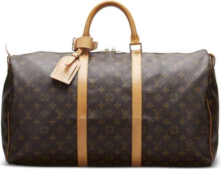 Louis Vuitton - Keepall Bandoulière 50 Bag - Leather - Anthracite Grey - Men - Luxury