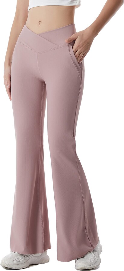 Women's Casual Bootleg Yoga Pants - Flare Leggings Compatible Women High  Waisted S-3xl