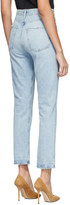 Thumbnail for your product : Citizens of Humanity Blue Charlotte High-Rise Straight Jeans
