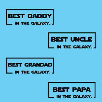 Simply Colors Personalised 'Best Dad In The Galaxy' T Shirt