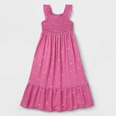 Girls’ Floral Sleeveless Woven Maxi Dress – Cat & Jack™ – Mauve