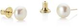 Thumbnail for your product : House of Fraser Jersey Pearl 9ct gold medium white earrings