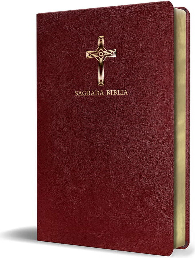 Biblia CatÃ³lica En EspaÃ±ol. SÃmil Piel Vinotinto, TamaÃ±o Compacto / Catholic Bible. Spanish-Language, Leathersoft, Wine,, (Hardcover)