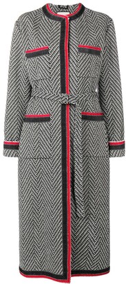 Gucci Chevron Tweed Coat