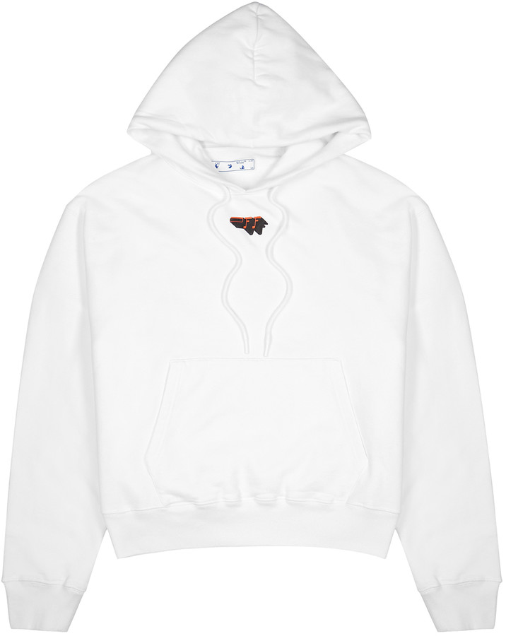 off white hoodie back print