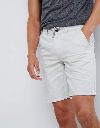 Burton Menswear smart linen shorts in grey