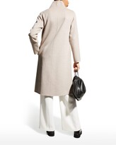 Thumbnail for your product : Neiman Marcus Double-Face Cashmere Snap-Collar Long Coat
