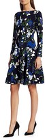 Thumbnail for your product : Lela Rose Floral Georgette Fit-&-Flare Dress