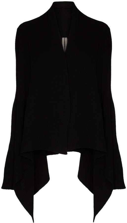 black wrap around cardigan