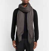 Thumbnail for your product : Rick Owens Cotton, Cashmere and Silk-Blend Scarf