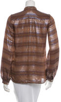 Thumbnail for your product : Marc Jacobs Metallic Button-Up Top