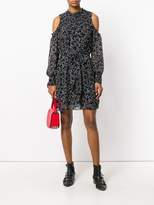 Thumbnail for your product : MICHAEL Michael Kors star print cold shoulder dress