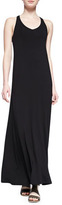 Thumbnail for your product : Vince Sleeveless V-Neck Jersey Maxi Dress, Black