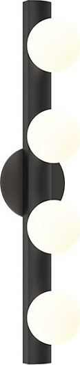 Astro Lighting Cabaret Bathroom Vanity Light in Black Size: 4 light