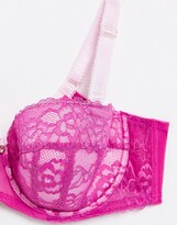 Thumbnail for your product : Ann Summers Curve Sexy Lace balcony bra in pink