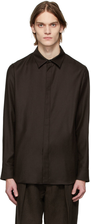 Dark Brown Shirt | Shop the world's largest collection of fashion 