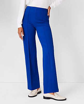 Ann Taylor The Petite Side Zip Straight Pant in Twill - Curvy Fit