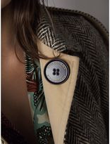 Thumbnail for your product : Burberry Reversible Donegal Tweed and Gabardine Trench Coat , Size: 04, White