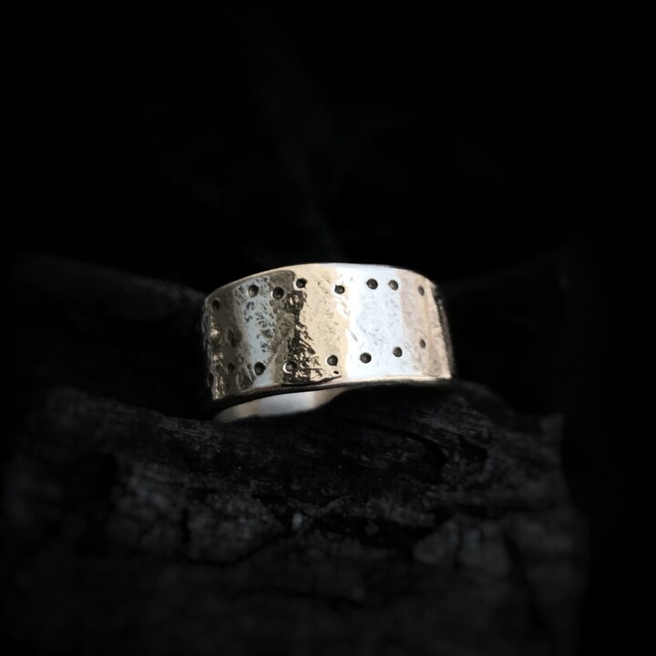 Etsy sterling Silver Wedding Ring For Him Hammered Ring Band Vintage Handmade Boho