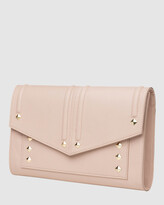 Thumbnail for your product : Bee Women's Pink Leather bags - Olivia Blush Clutch Bag