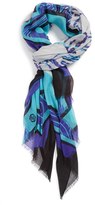 Thumbnail for your product : Jonathan Adler 'Malachite Tiger' Modal & Cashmere Scarf
