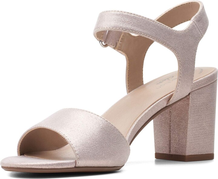 purple clarks sandals