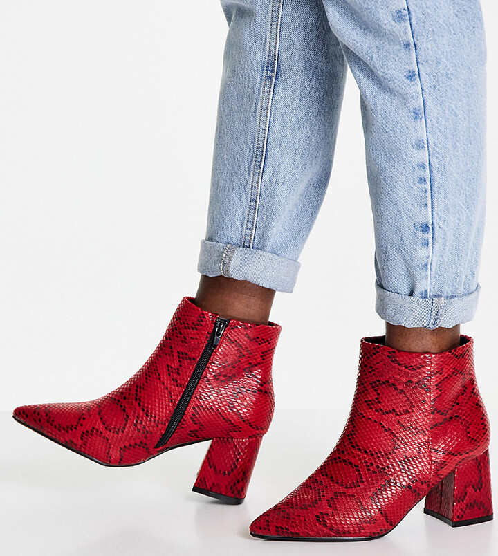 ultra wide ankle boots