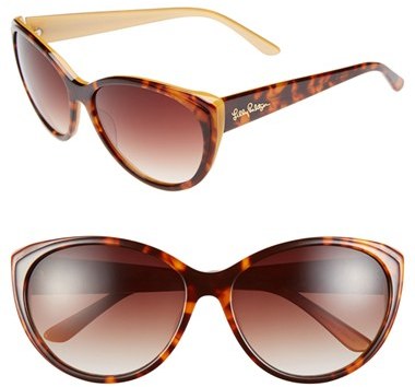 Women's Lilly Pulitzer 'Camden' 60Mm Cat Eye Sunglasses - Tortoise Gold ...
