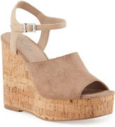 Womens Nude Cork Wedge Sandal - ShopStyle