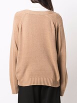 Thumbnail for your product : Jejia V-neck rib-trimmed cardigan