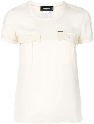 DSQUARED2 Pocket-Detail Fitted Top