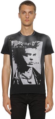 DSQUARED2 Printed & Destroyed Cotton T-shirt