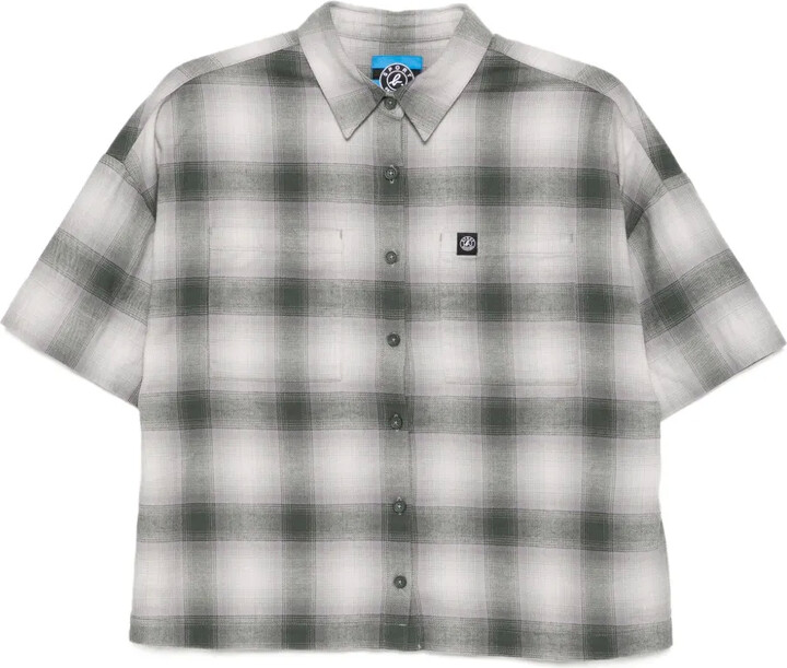 SPORT b. by agnès b. Plaid Cotton Shirt