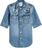 Zadig & Voltaire Denim Shirt with But 