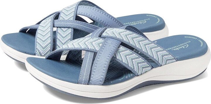 Clarks Mira Grove (Denim Blue Textile) Women's Shoes - ShopStyle Sandals